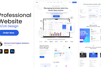 design custom figma homepage and figma landing page design