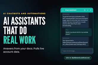 build ai automation or smart chatbot system