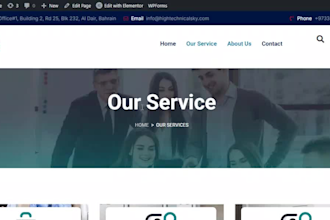 design a dynamic wordpress website using elementor pro