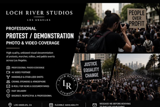 record a protest or demonstration in los angeles