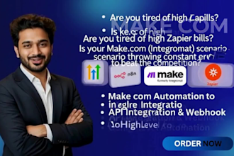 build expert zapier and make com automation with ai agents for your CRM