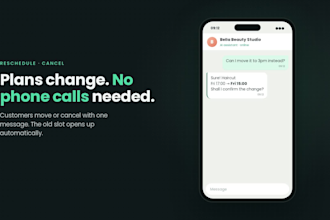 deliver an n8n ai whatsapp booking bot template for salons and clinics