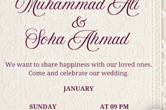 design wedding card, nikkah certificate ,logo in 24 hr