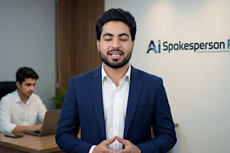create a realistic ai spokesperson video with human avatar