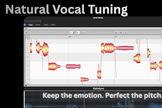 deliver natural, professional vocal tuning with melodyne