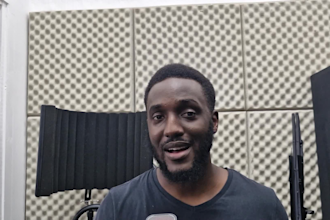 record your male african voice over in 24 hours or less