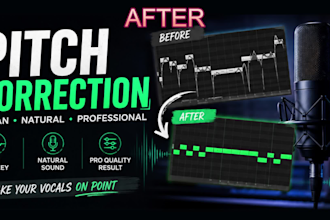 professionally pitch correct and tune your vocals