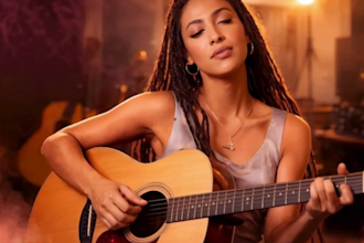 be your female session musician, punk, violin and acoustic guitarist