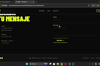design and develop a modern responsive landing page or website