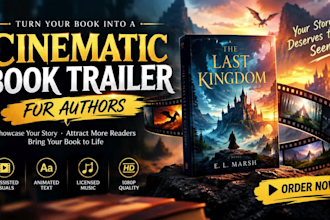 create a cinematic book trailer for your novel or ebook