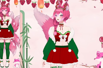 design  and rig a high quality live2d vtuber model in anime style for vtube stud
