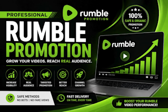 do organic rumble video promotion