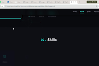 create clean and modern website design