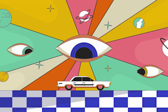 create a cinematic or psychedelic ai generated music video, psychedelic