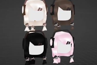 create custom roblox ugc accessories, hairs and outfits