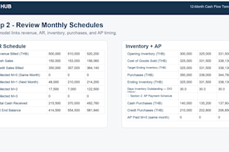 professional cash flow forecast  template for your business