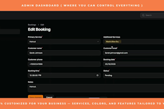 build a custom online booking system for your business