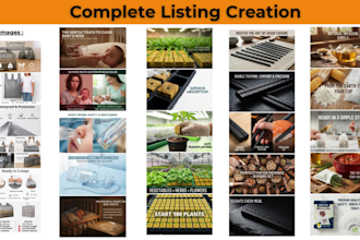 create a high converting amazon listing with SEO, images and video