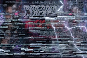 create cinematic ai cyberpunk music video dark matal cyberpunk ai lyric video