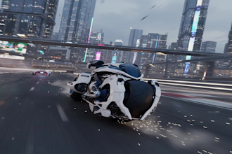 futuristic motorcycle 3d pack sci fi bike