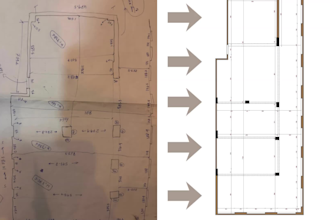 convert your sketch or hand drawing into an accurate autocad file
