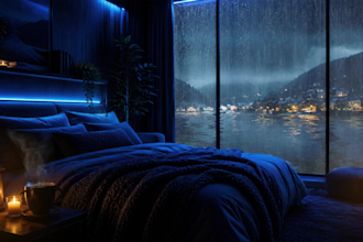 create 10 cozy relaxing 4k rain videos