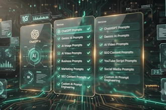 create professional chatgpt, gemini ai and custom ai prompts
