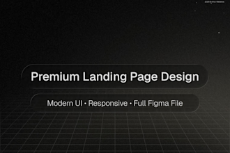 create a unique UI UX landing page