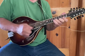 record folk guitars and mandolin, banjo and dobro, electric lead guitar solo