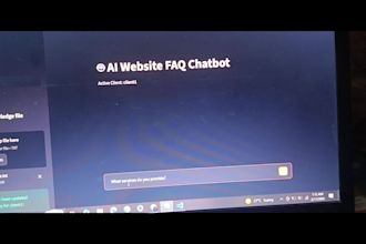 build an ai chatbot for your website using your data