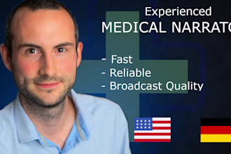 produce your technical pharmaceutical voiceover