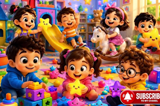 create 3d animated kids videos with  rhymes, songs,