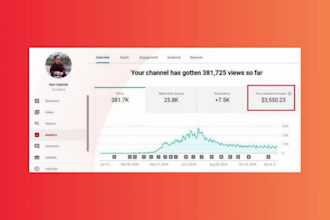 sell youtube monetized cash cow channel with revenue