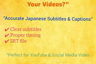 add japanese subtitles or captions to your video