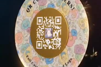 design a unique custom circular qr code with logo for your brand