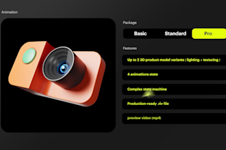 create 3d product rive interactive web animation
