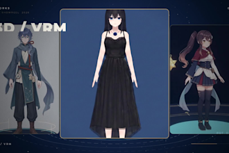 create a custom live2d vtuber model