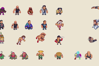 create pixel art and animation for game assets