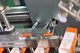 create premium 3d packaging machine animation video also for ads
