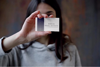 design a professional and minimalist business card