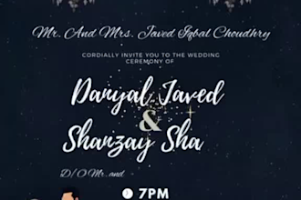 design luxury animated wedding invitation videos
