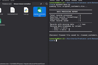 clean and normalize your excel or CSV data with python