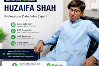 do expert data entry, ms excel, word, and power point