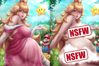 create a premium comic character pinup with variant designs