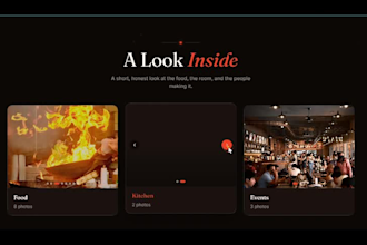 design a modern restaurant website with online ordering