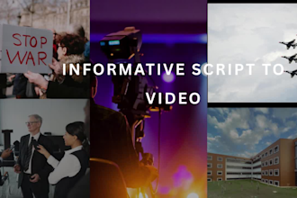create professional youtube videos from your script