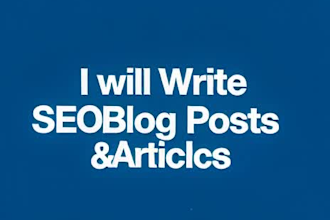 write SEO blog articles and website content