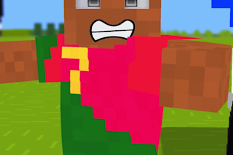 create minecraft 3d animation