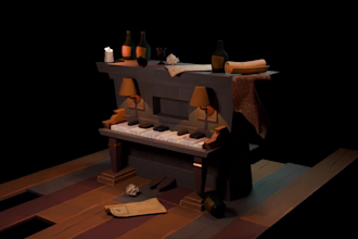 create stylized 3d game props and assets