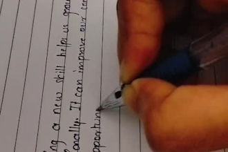 write neat handwritten notes assignments and letters